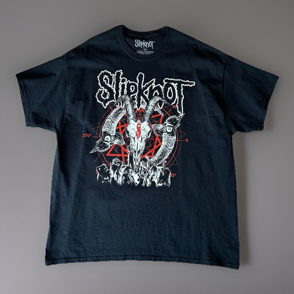 Slipknot 2021 Tour Tee Black T-Shirt Short Sleeve Size 2XL